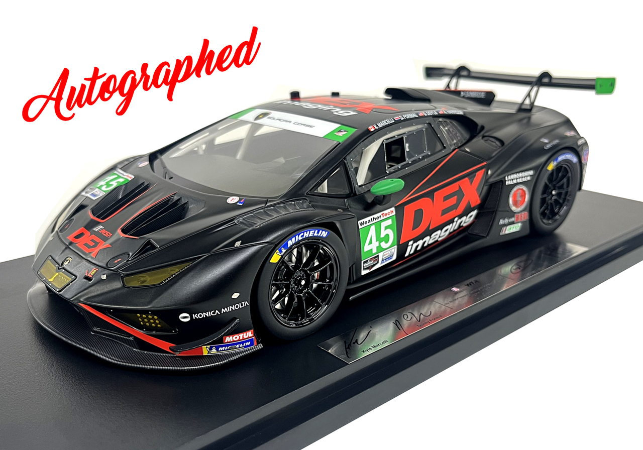 Autographed 2024 No. 45 Daytona GTD Lamborghini 1:18 scale replica